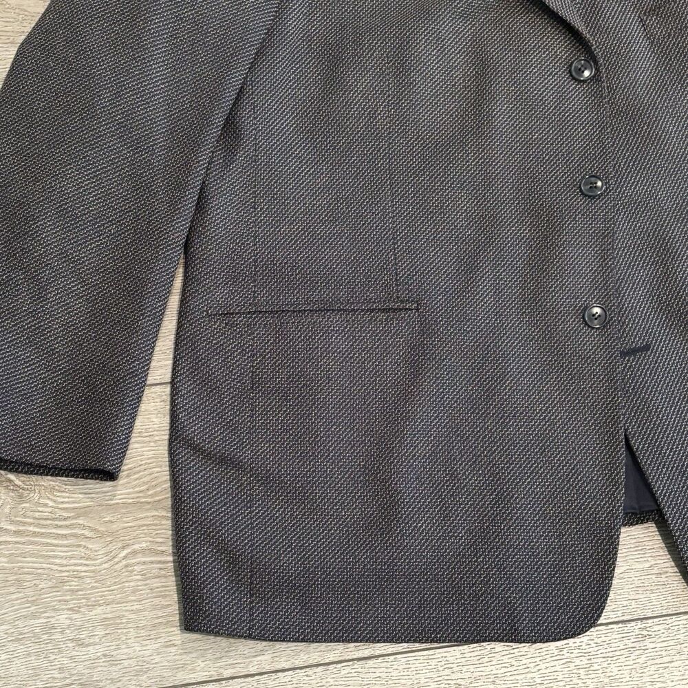 Versini Sports Coat Blazer Mens 50R Tweed Jacket Silk 3 Button Woven - Picture 3 of 11